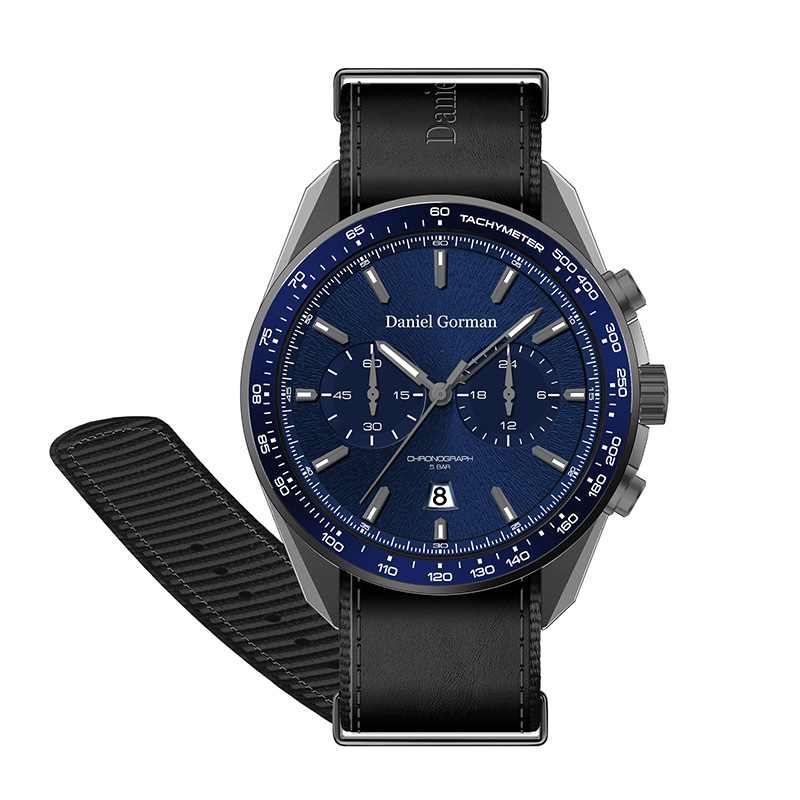 2022 Daniel Gormandg9005 πολυτελή άνδρες ρολόγια προσαρμοσμένο λογότυπο αυτόματο ρολόι από ανοξείδωτο χάλυβα Double Tourbillon