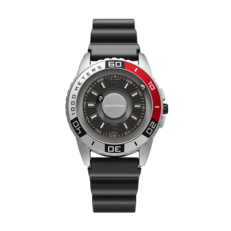 Daniel Gorman GO15 Magnetic Bead Men \\\\ Patternized Creative Sports Watch Cool χωρίς σύνορα σχεδίαση ανοξείδωτου χάλυβα αδιάβροχο ρολόι